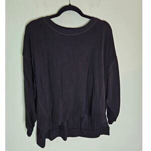 Found Los Angeles Soft Black Hem Cozy Sweatershirt Women's Size Small